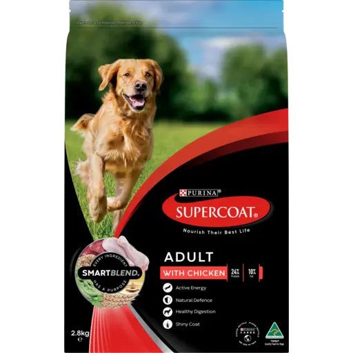 PURINA SUPERCOAT ADULT PET FOOD CHICKEN 2.8KG