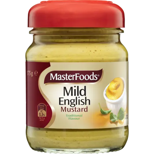 MASTERFOODS Mustard English Mild 175g
