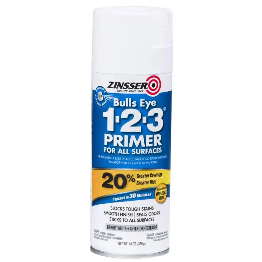 Zinsser Bulls Eye 123 Aerosol Primer White 369g