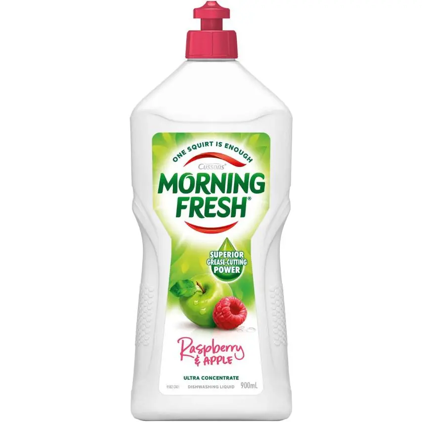 MORNING FRESH DISHWASHING LIQUID RASPBERRY & CRISP APPLE 900ML