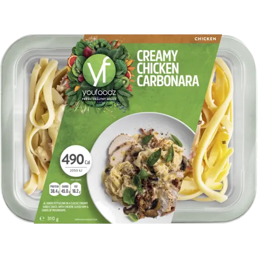 Youfoodz Creamy Chicken Carbonara 310g