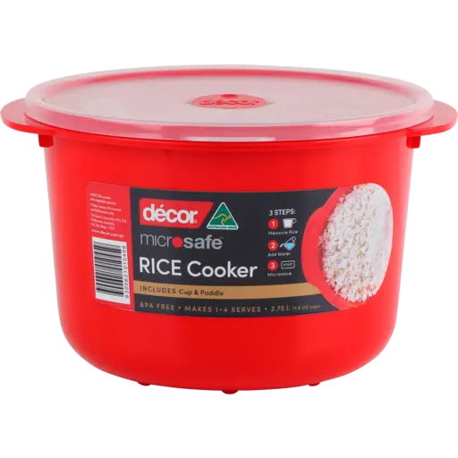 Decor 2.75L Microsafe Rice Cooker