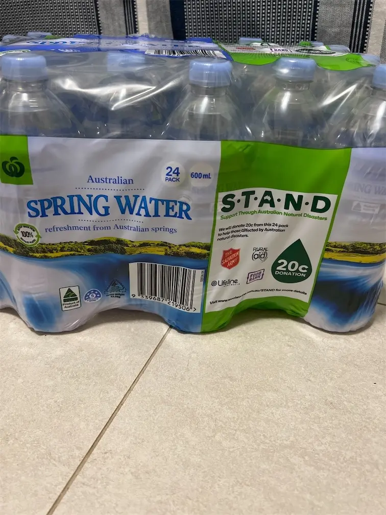 Woolworths Spring Water Bottles 600ml X24 Pack