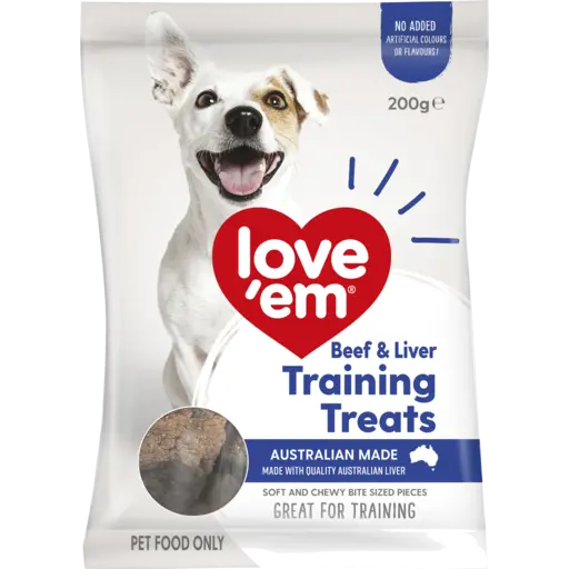 LOVE'EM Beef Liver Training Treats 200g