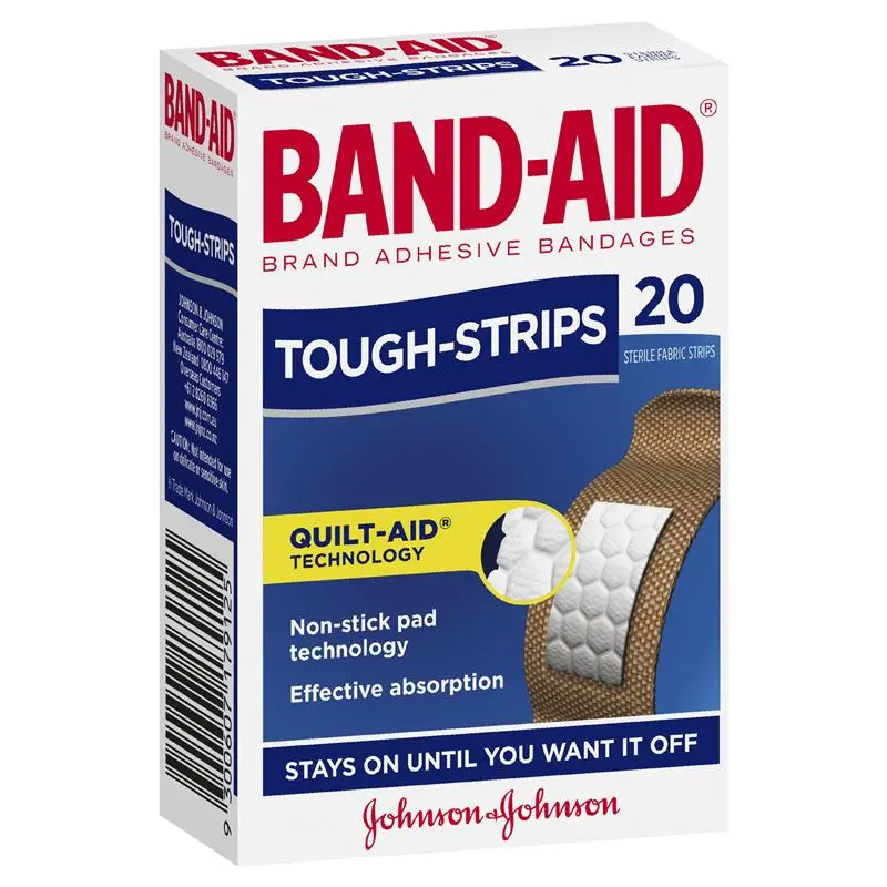 BAND-AID Tough Strips Adhesive Strips 20