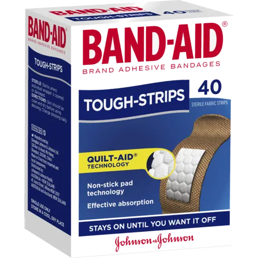 BAND-AID Tough Strips Adhesive Strips 40