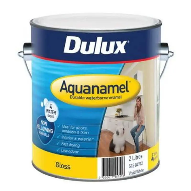 DULUX AQUANAMEL GLOSS VIVID WHITE 2LT