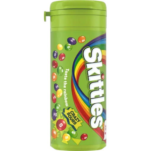 Skittles Sours Chewy Lollies Tube 30g