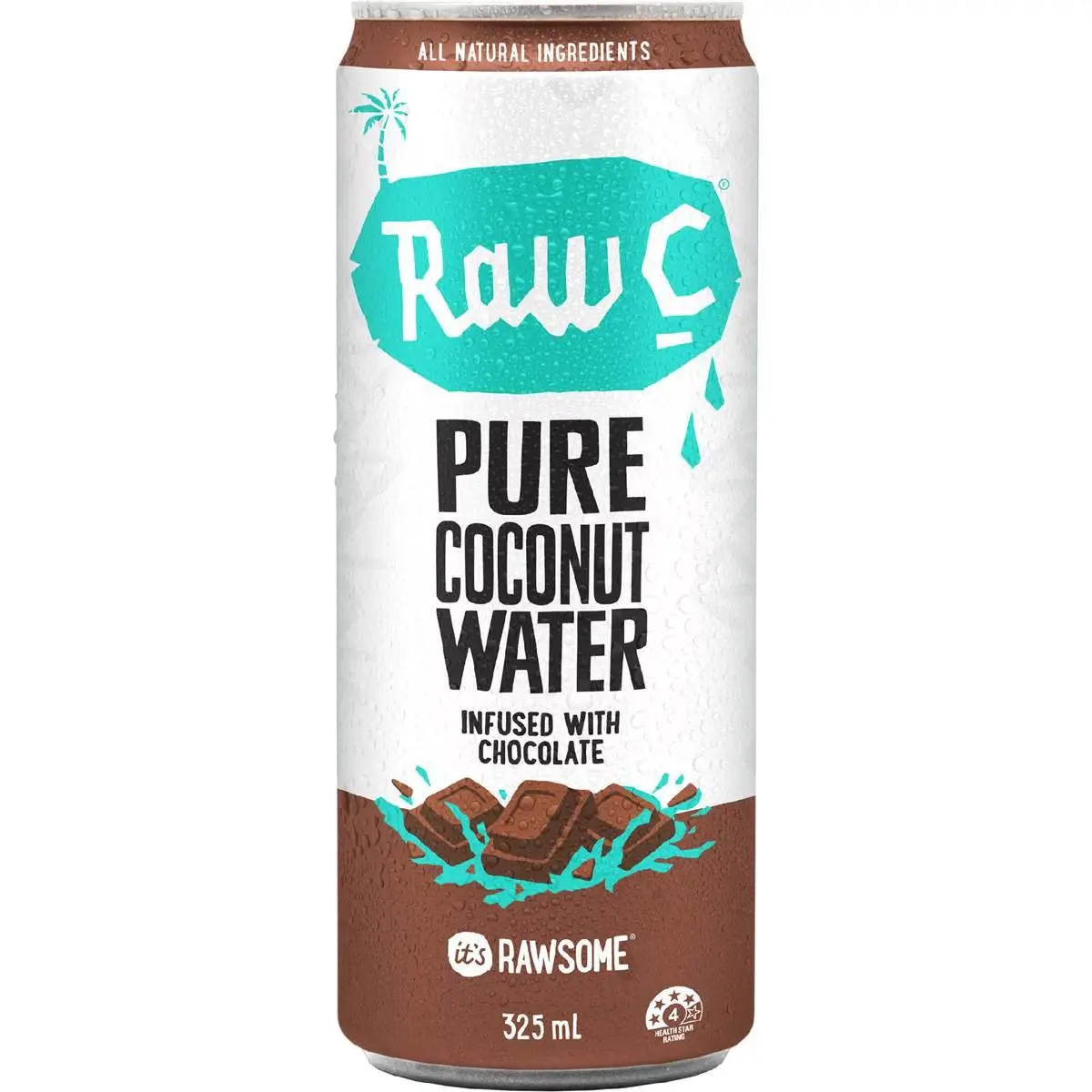 Raw C Pure Coconut Water Infused With Chocolate