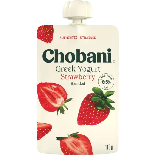 Chobani Greek Yogurt Pouch Strawberry 140 g
