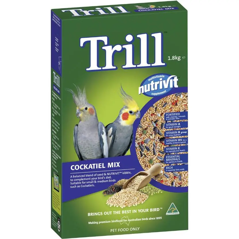 Trill Bird Seed Cockatiel Mix 1.8kg