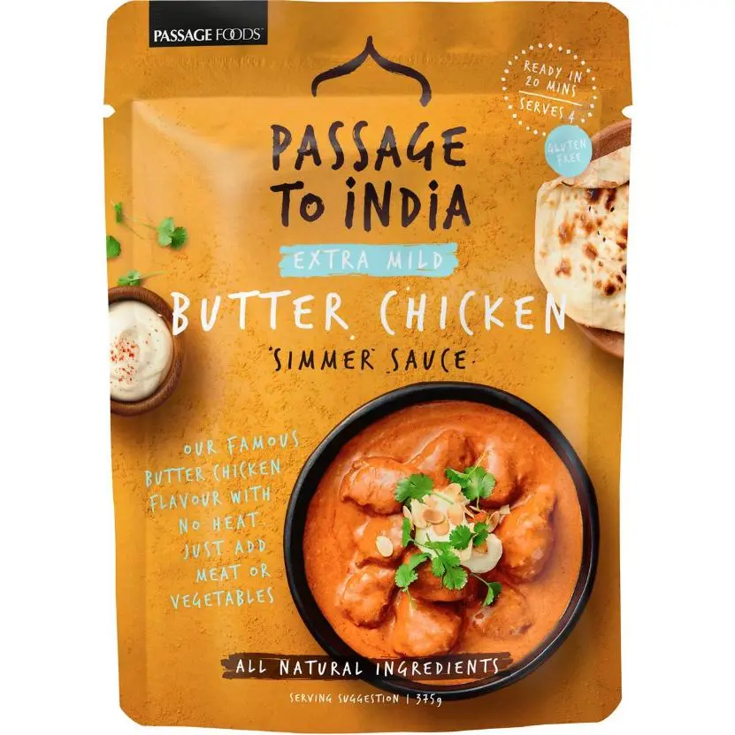 PASSAGE COOKING SAUCE EXTRA MILD BUTTER CHICKEN 375 GRAM