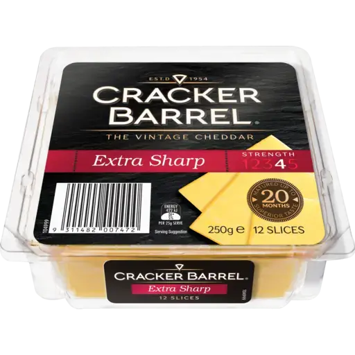 Cracker Barrel Cheddar Vintage XSharp Slices 250g