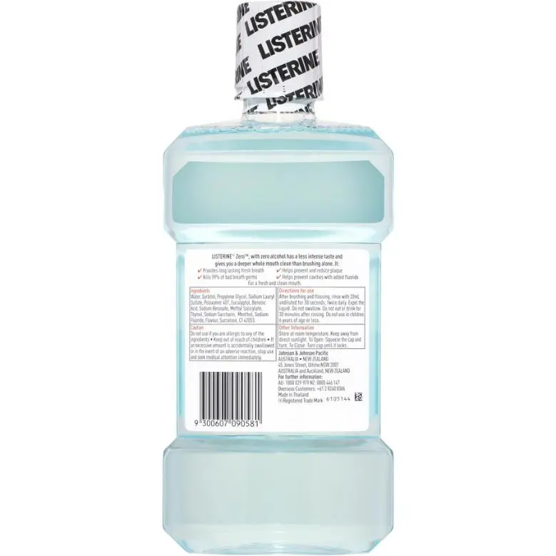LISTERINE Zero Mouthwash 1000mL