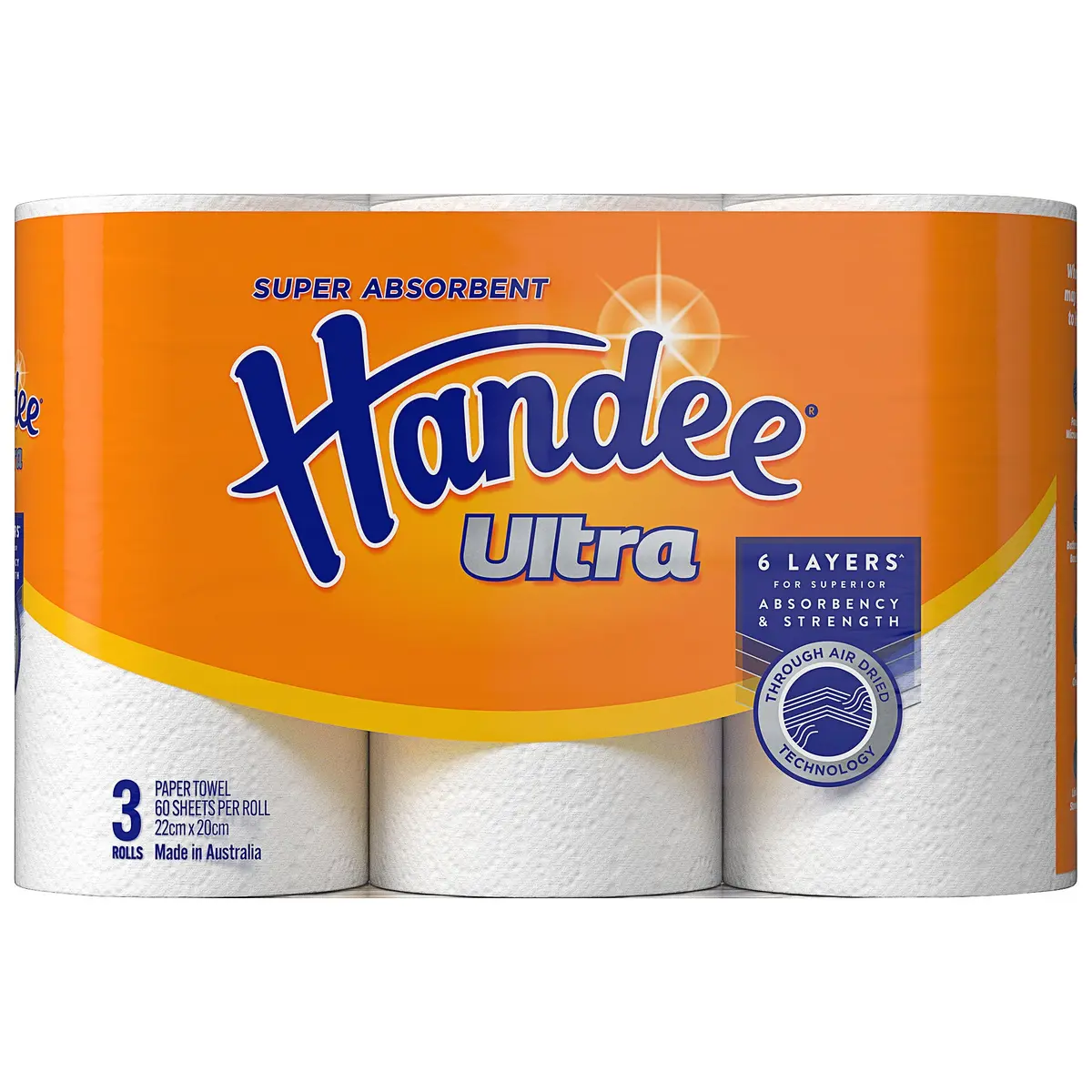 HANDEE ULTRA PAPER TOWELS WHITE 3EA