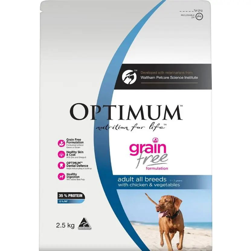 OPTIMUM Dog Grain Free Chicken and Vegetables 2.5kg