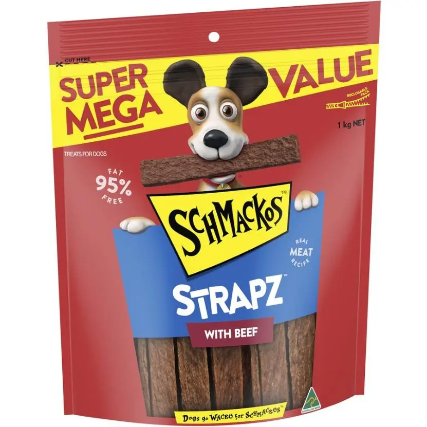 SCHMACKOS STRAPZ Beef 1kg