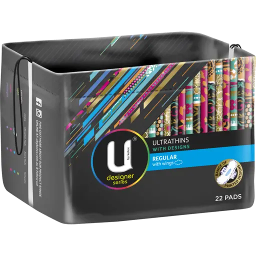 U BY KOTEX FEMININE PAD DESIGN ULTRATHIN WING