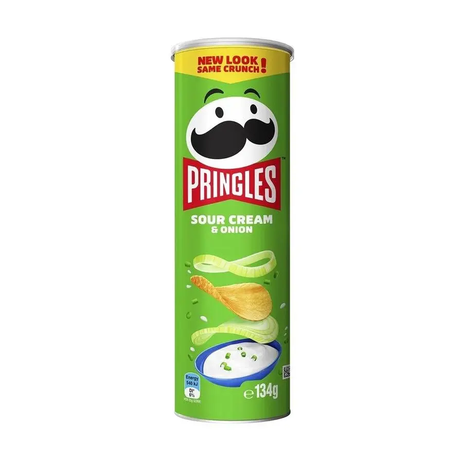 Pringles Sour Cream & Onion Crisps 134g