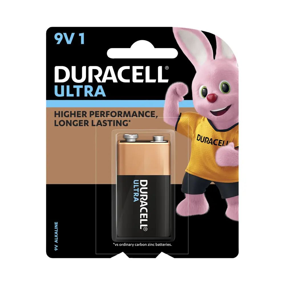 DURACELL Ultra Alkaline Battery 9V - 1pk