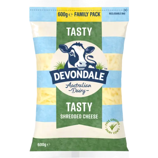 Devondale TASTY CHEESE SHREDDED 600 GR