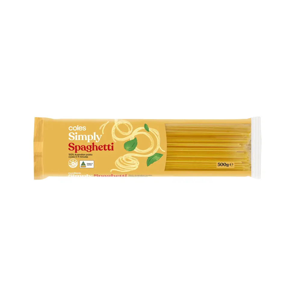 Coles Simply Pasta Spaghetti 500g