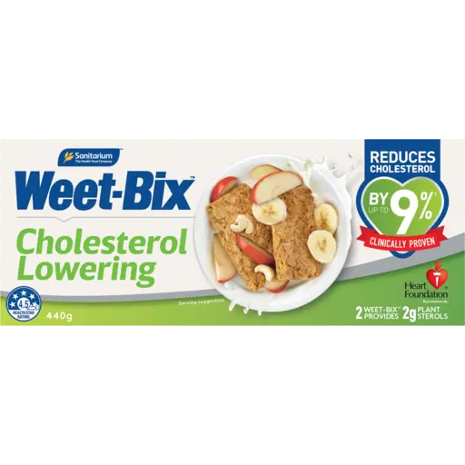 SANITARIUM WEET-BIX BREAKFAST CEREAL CHOLESTEROL LOWERING 440G
