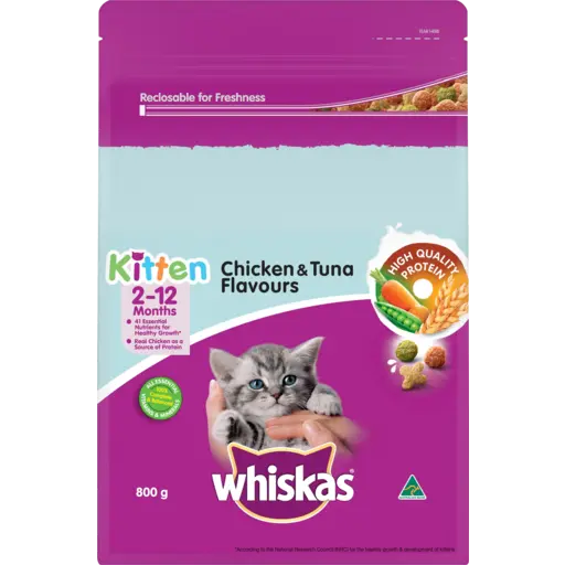 WHISKAS Kitten Chicken Tuna 800g