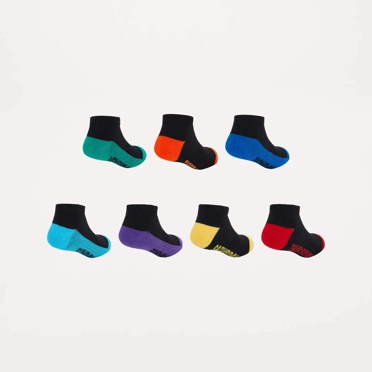 7 Pack Active Kids Low Cut Sports Socks
