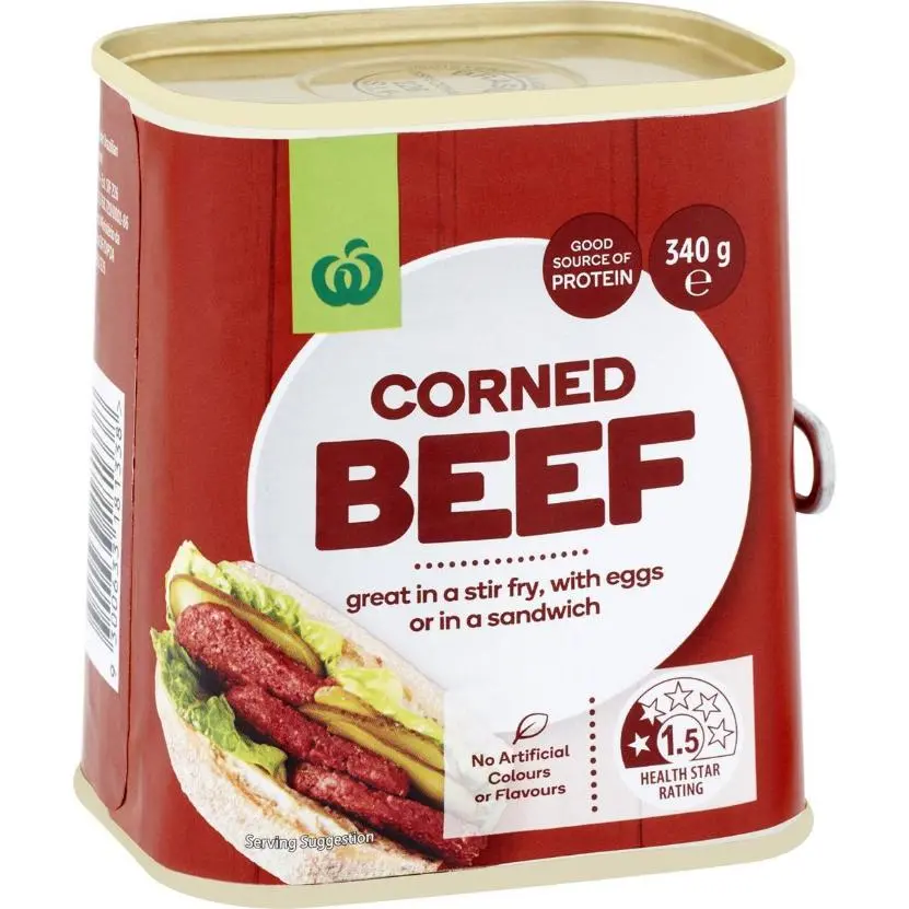 Woolworths Beef Corned 340g