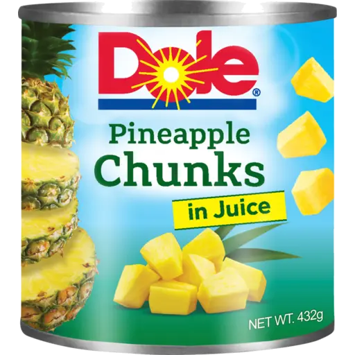 Dole Pineapple Chunks in Juice Canned 432g