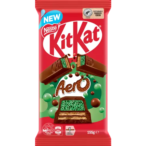 NESTLE KIT KAT CHOCOLATE AERO MINT 155G