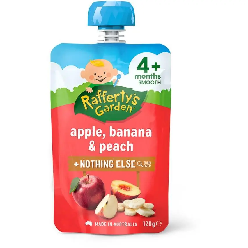 RAFFERTYS GARDEN APPLE BANANA & PEACH 120G