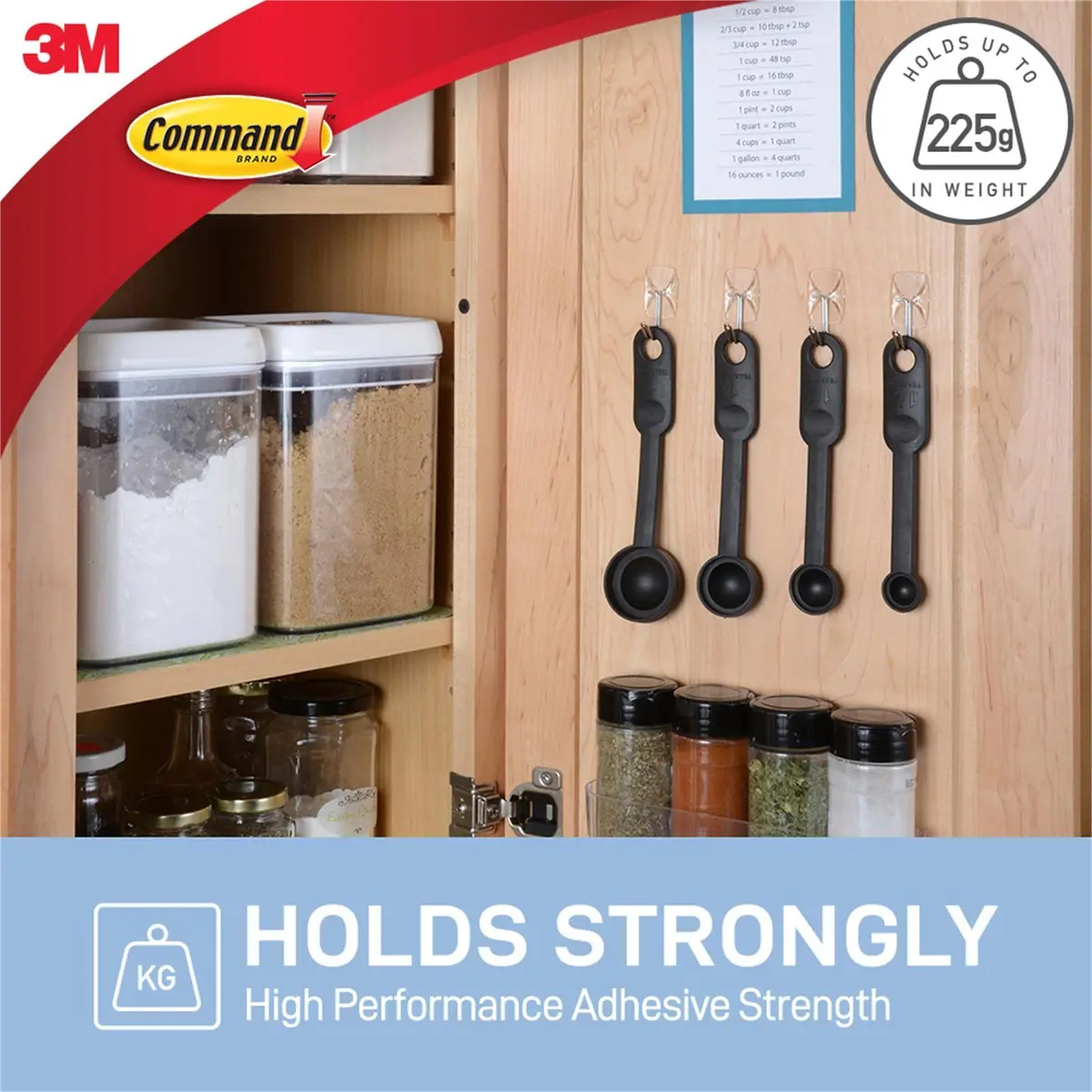 Command Utensil Hook Clear 3 pack