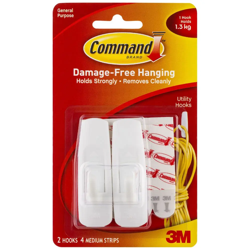 Command Mounting Hook Medium - White 1 pack
