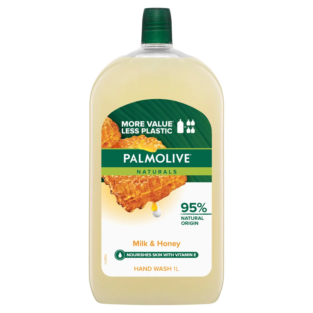 Palmolive Naturals Liquid Hand Wash, Milk & Honey, 1L Refill