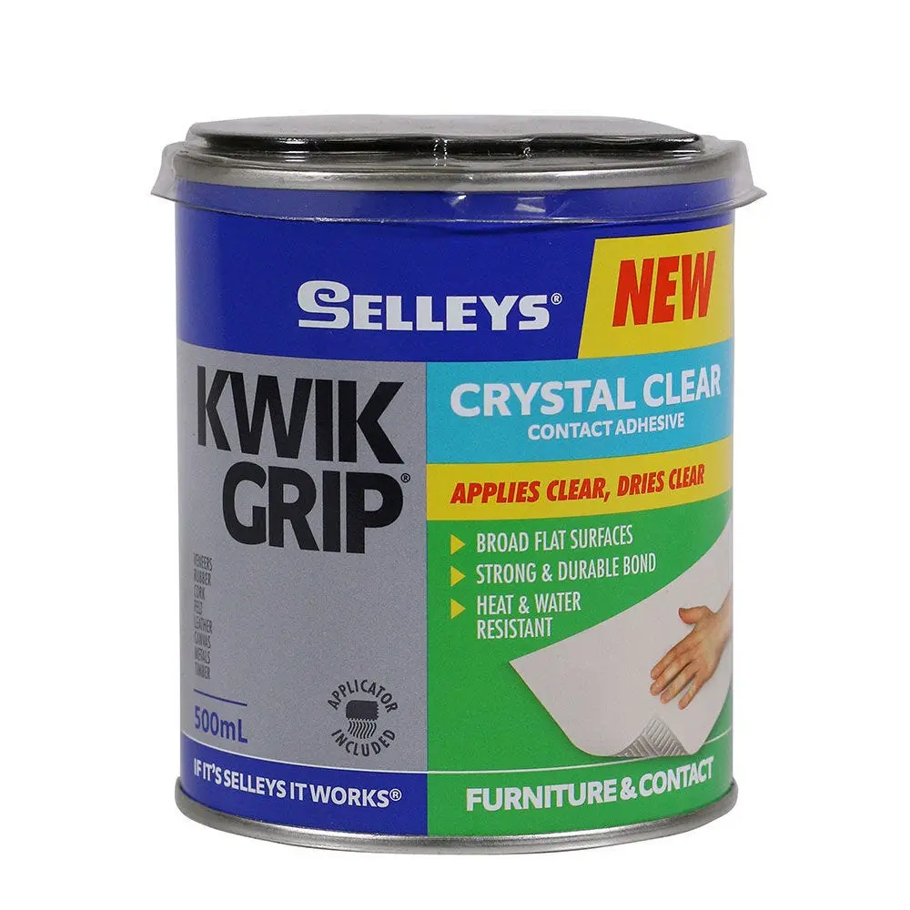 Selleys Kwik Grip Crystal Clear Contact Adhesive 500ml