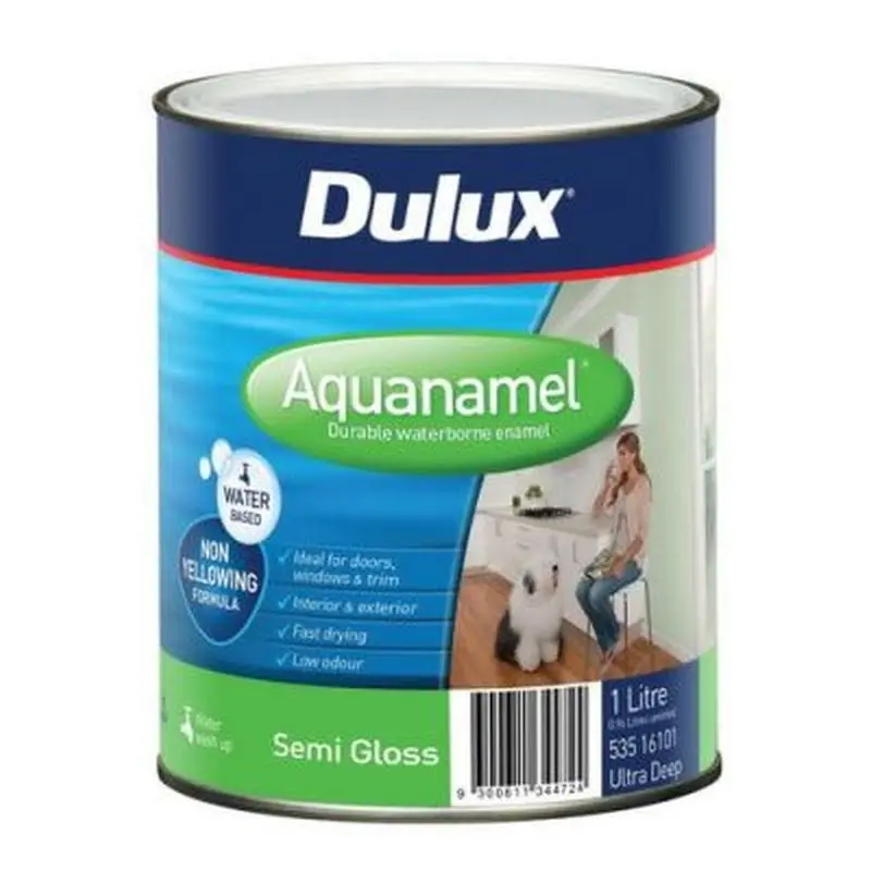 DULUX AQUANAMEL SEMI GLOSS ULTRA DEEP BASE 1LT