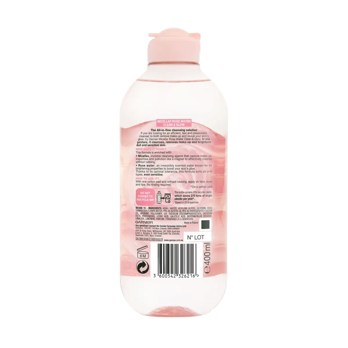 Garnier Micellar Rose Water 400ml