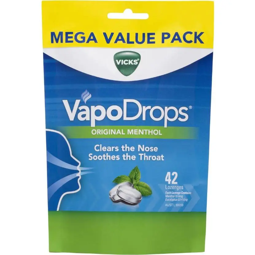 Vicks VapoDrops Throat Remedies 42CT