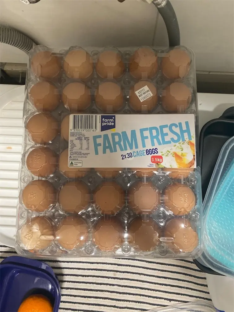 Farm Pride Cage Eggs 2 x 30 egg packs 3.5kg