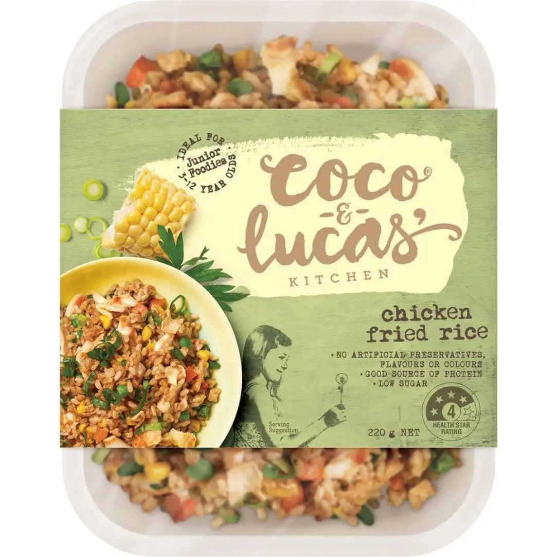 Coco & Lucas Junior Foodies Chicken Fried Rice 220g