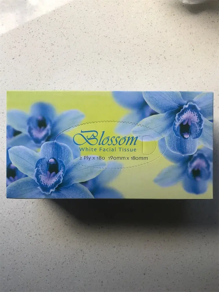 Blossom White Facial Tissue 2Ply x 180