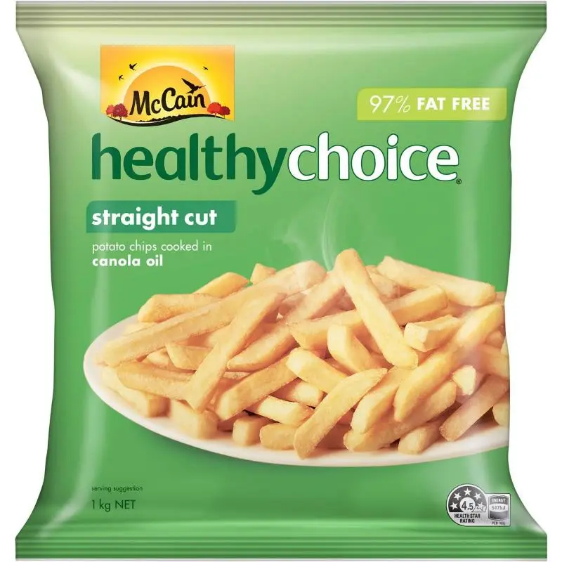 McCain Healthy Choice Straight Cut Fries 1kg