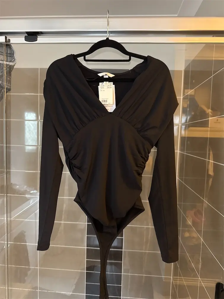 Black Jersey Top