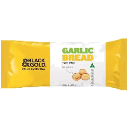 Black & Gold Garlic Bread Twin Pack 2x225g