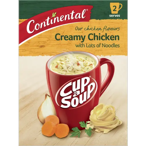 CONTINENTAL LOTS-A-NOODLES SOUP CREAM OF CHICKEN 60g