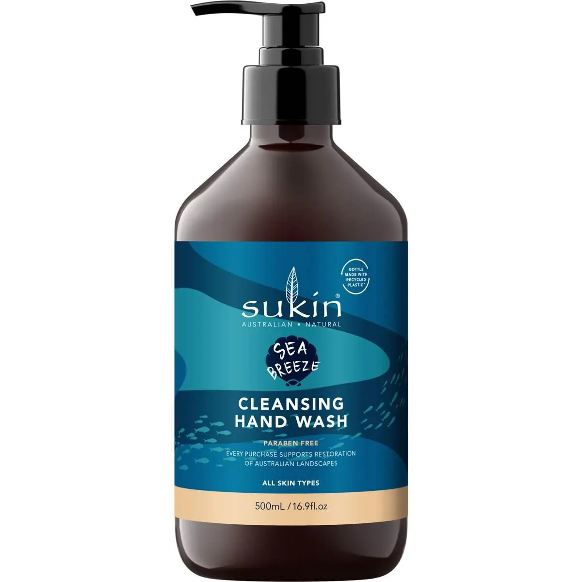Sukin Cleansing Hand Wash Reef Aid Sea Breeze