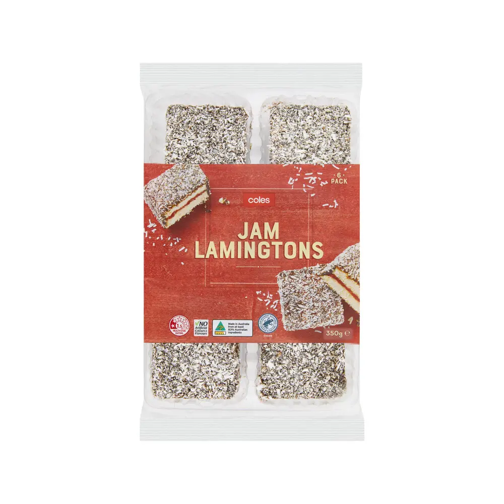 Jam Lamingtons 6 Pack