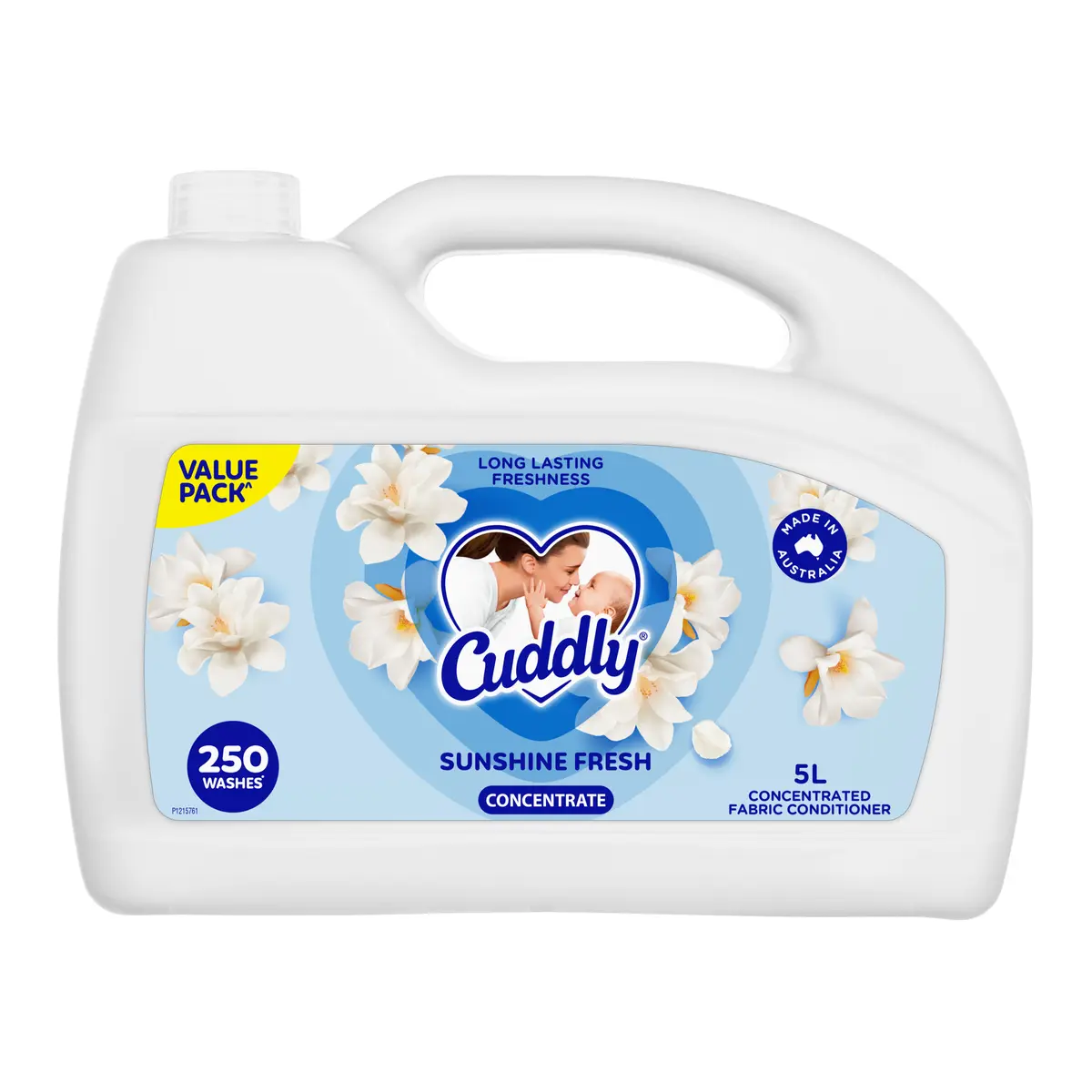 Cuddly Concentrate Liquid Fabric Softener, 5L